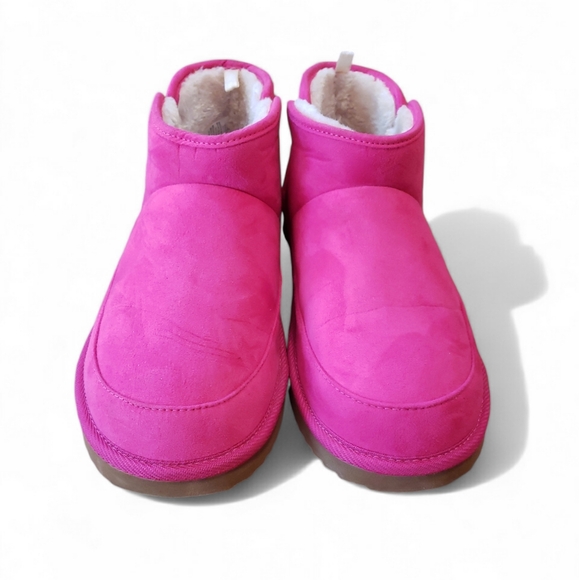 Old Navy Ankle Bootie Slippers in Hot Pink Size 9 - Picture 2 of 5